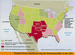 Strafrechtliche Sanktionierung der Homosexualitt in den USA