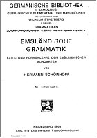 Buchtitelseite der Emslndischen Grammatik von 1908