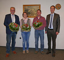 von links: Hermann Gerdes, Barbara Klapprott,  Johannes Hempen, Hermann Wocken