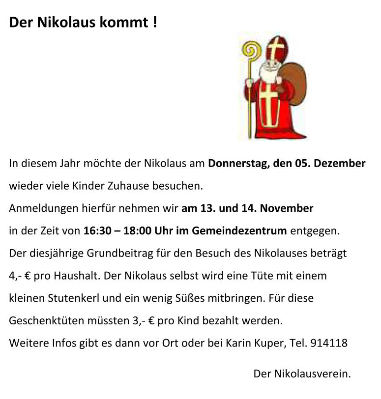 Flyer Nikolausverein 2024