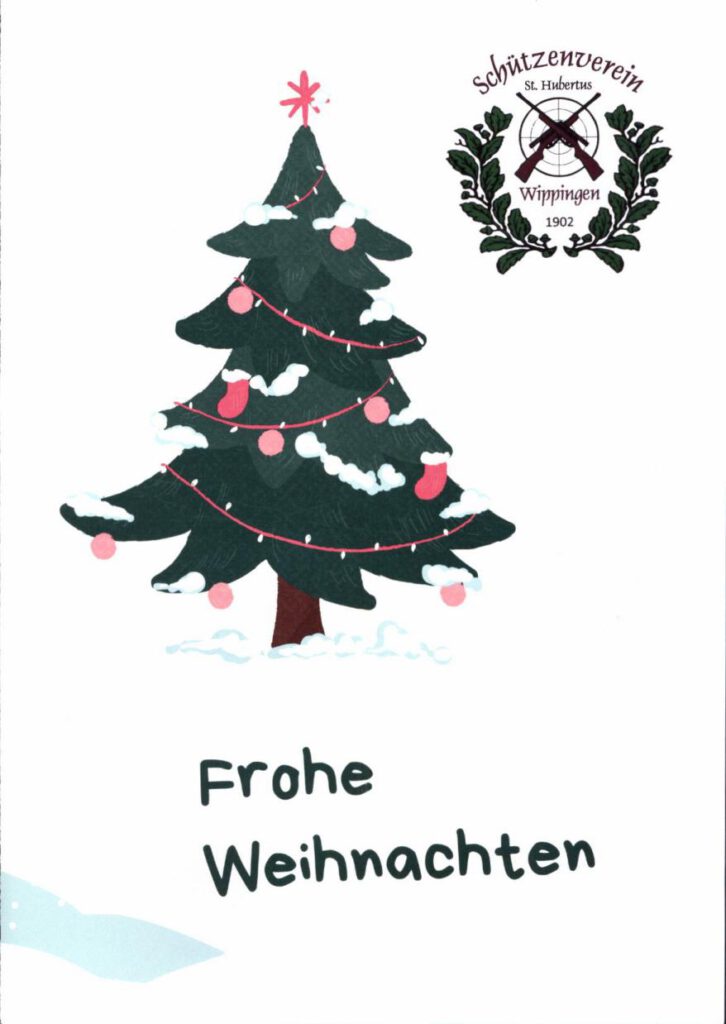 Flyer des Schützenvereins zu Weihnachten 2024