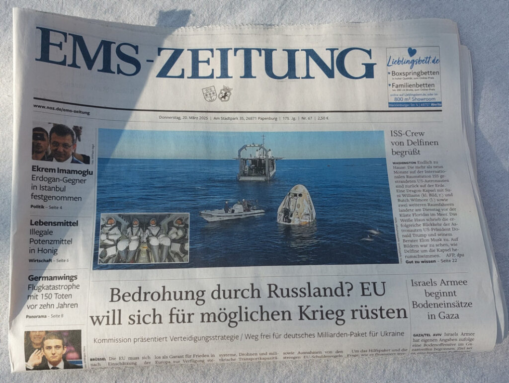 Ems-Zeitung vom 20.03.2025