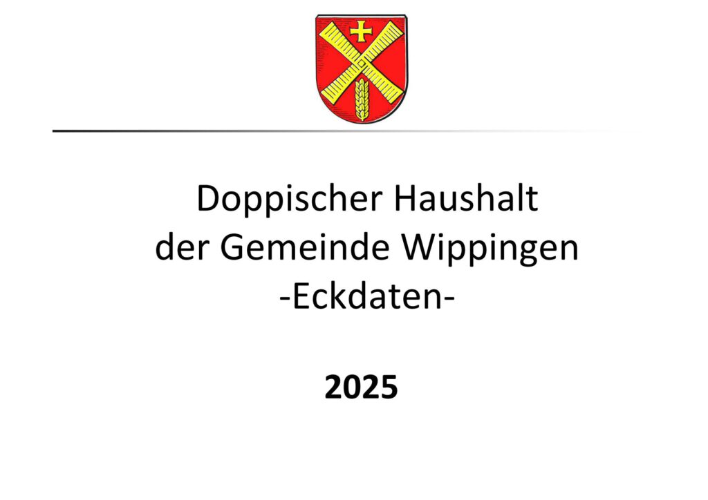 Präsentation zum Haushalt der gemeinde Wippingen 2025